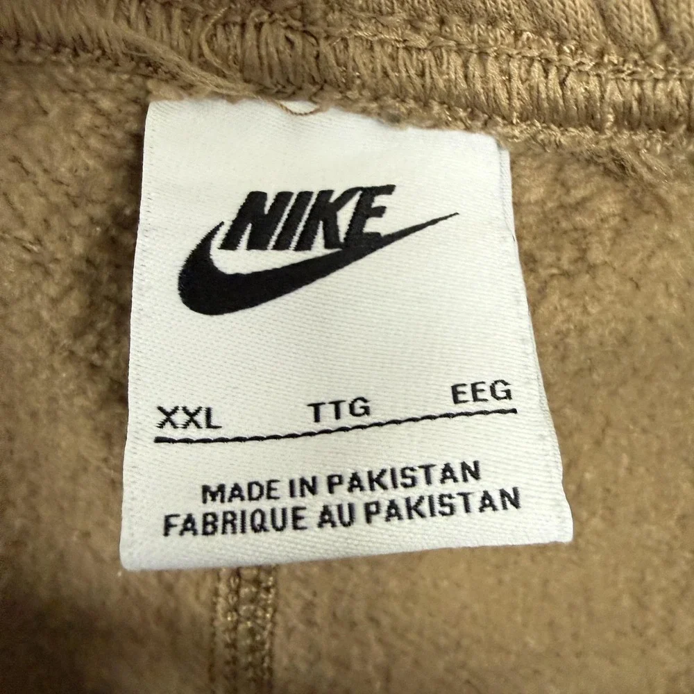 Nike Sweatpants Mens 2XL Brown Fleece Joggers Swoosh Logo 826431-258 XXL